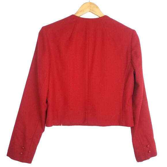 Pendleton | Vintage Red 100% Wool Cropped Jacket - Picture 2 of 4